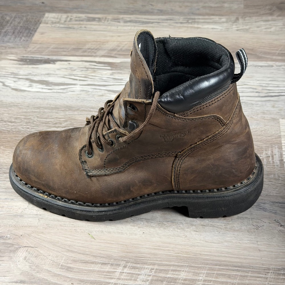 Red Wing 1206 Mens 8.5 E2 Brown Leather Waterproof Insulated EH Work Boots USA